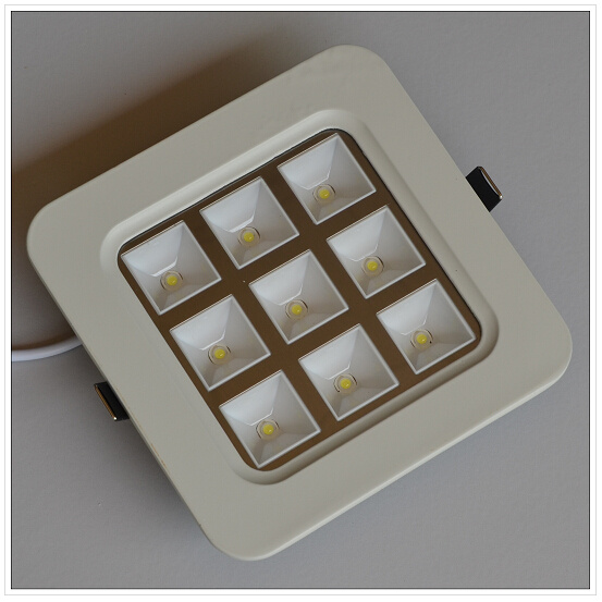 4.4USD 9W Square (round angle) Nature White LED Ceiling Light