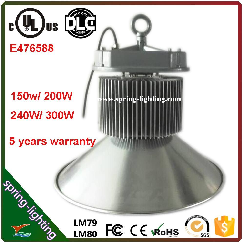 UL Dlc 5 Years Warranty 200W Higher Lumen LED High Bay Light