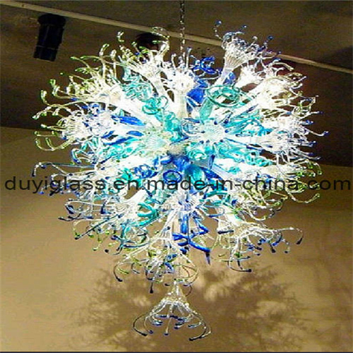 Multicolour Blown Glass Chandelier Pendant Light for Hotel Decoration