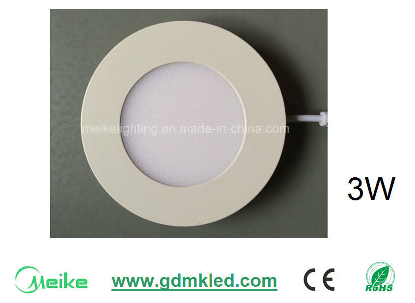 CE and RoHS 3W New LED Down Light Panel Light