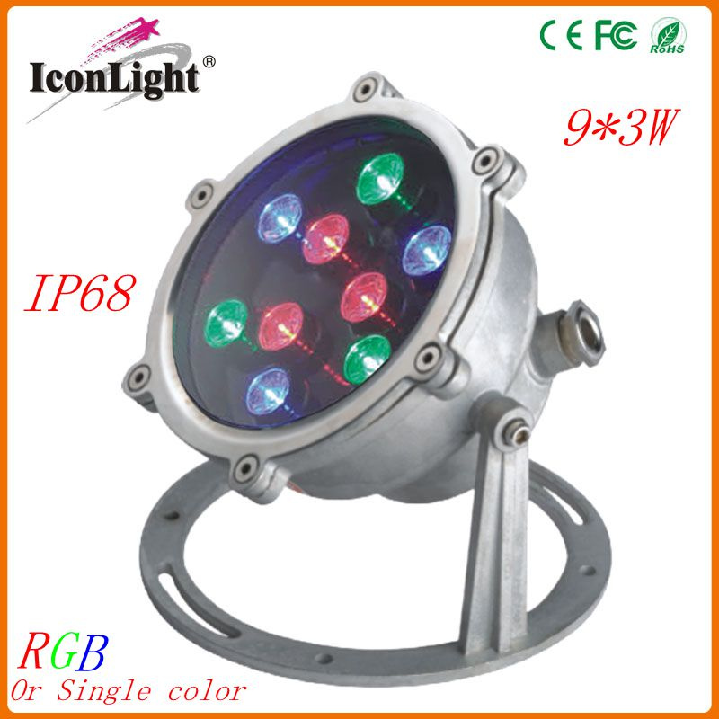 Swimming Pool LED Lighting IP68 Outdoor Light Underwater Lamp (ICON-C005-9*3W)
