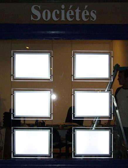 Single Side LED Crystal Lighting Box