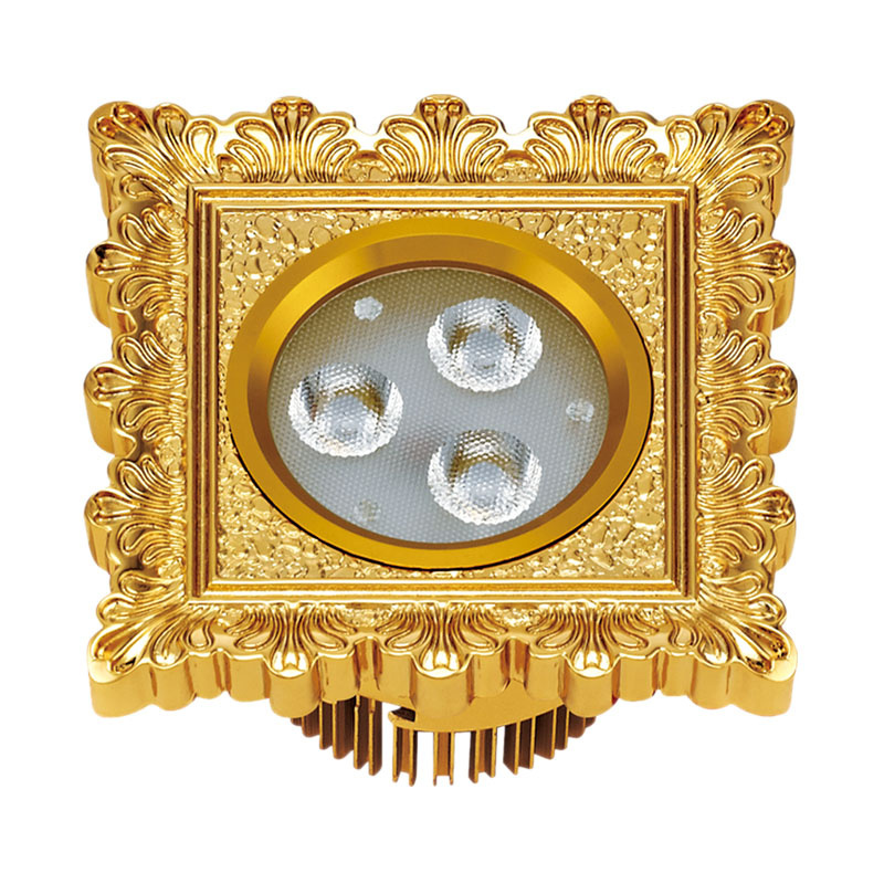 LED Spotlight with 24k Gold Finish