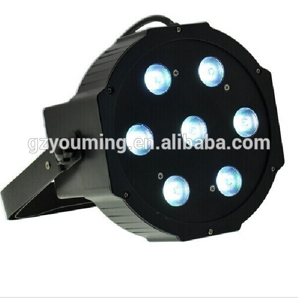 New 7PCS RGBW 10W LED Flat PAR 4in1