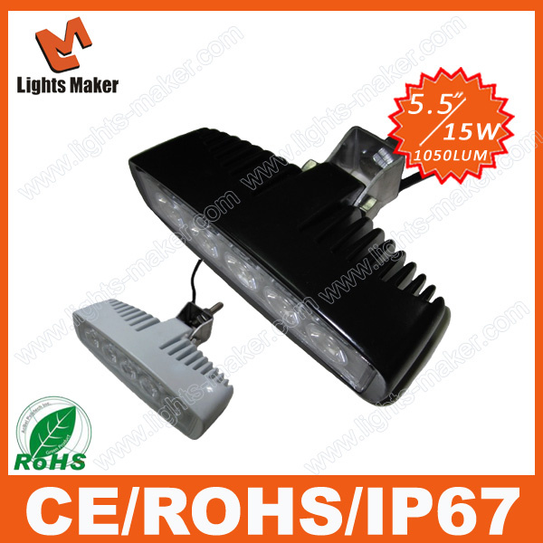 Lml-0515 White Work Light LED 5.7'' 6500k Epistar 15W Rectangle LED Work Light