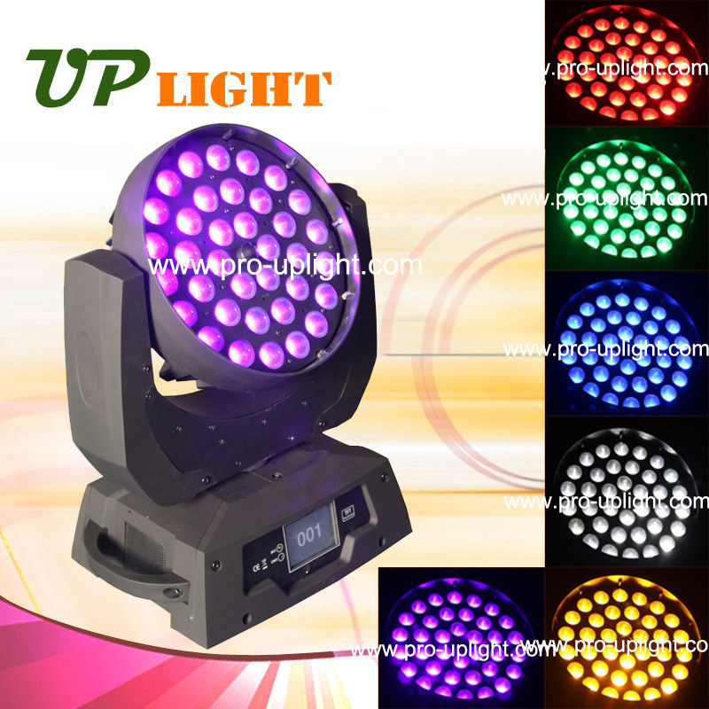 36PCS 18W RGBWA UV 6in1 Wash Zoom LED Moving Head Light