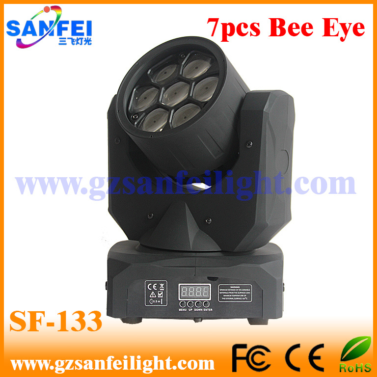 7PCS Bee Eyes LED Moving Head Light