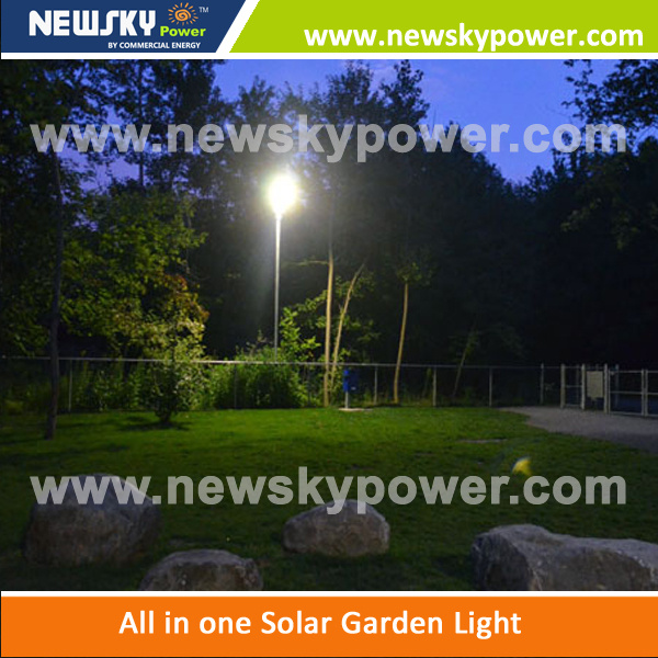All in One Integrated Design LED Solar Garden Light