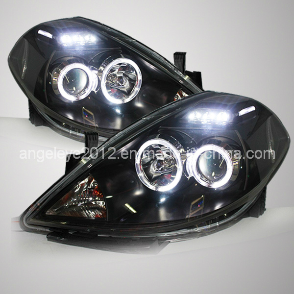 Tiida Angel Eyes Head Lamp for Nissan Ldv1