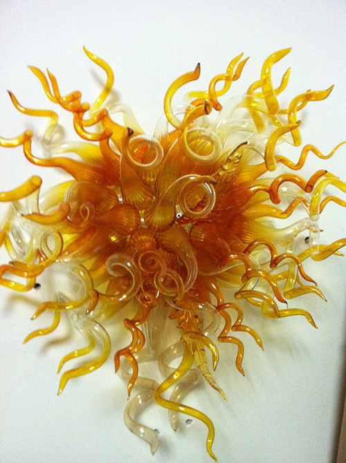 Amber Glass Chandelier for House or Hotel Decoration (BGC20102)