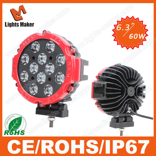 Outdoor Waterproof 60W LED Automotive Work Lights