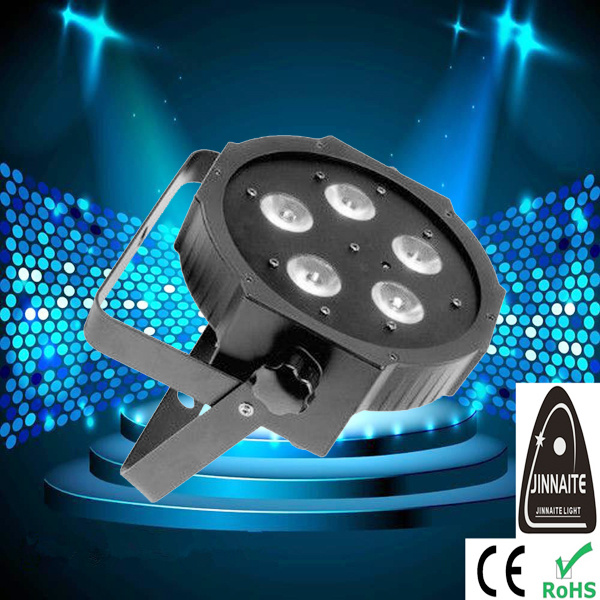 DMX Stage Light 5PCS 10W RGBW LED Flat PAR Light