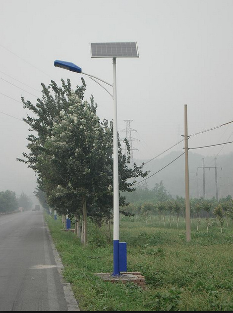 Street Light Pole by Hot Dipped Galvanizing and Powder