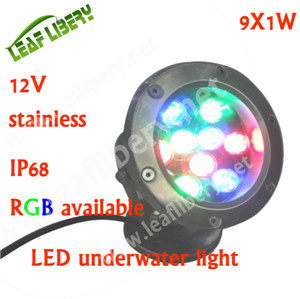 Quality 9W LED Underwater Light/LED Pool Light/LED Waterproof Light