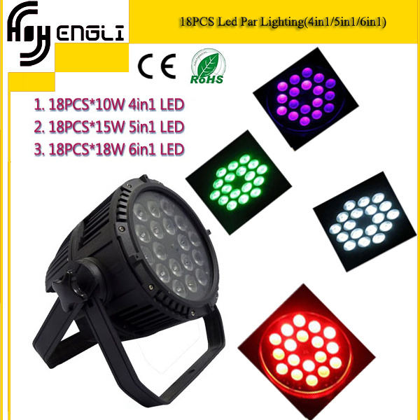 18*10W 4in1/5in1/6in1 LED Waterproof IP65 PAR Light for Outdoor