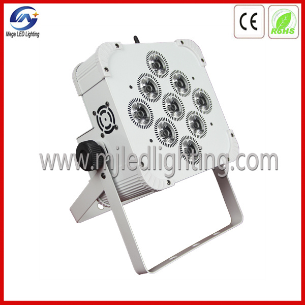9X10W 4in1 Battery Powered RGBW Wireless DMX LED PAR