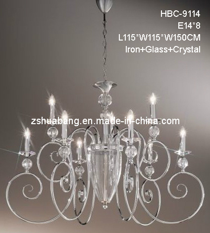 Wavy Lines Crystal Chandelier (HBC-9114)
