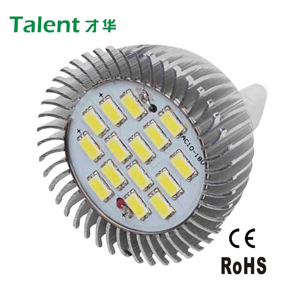 5730SMD Aluminium 6W MR16 12V LED Lamp Cup