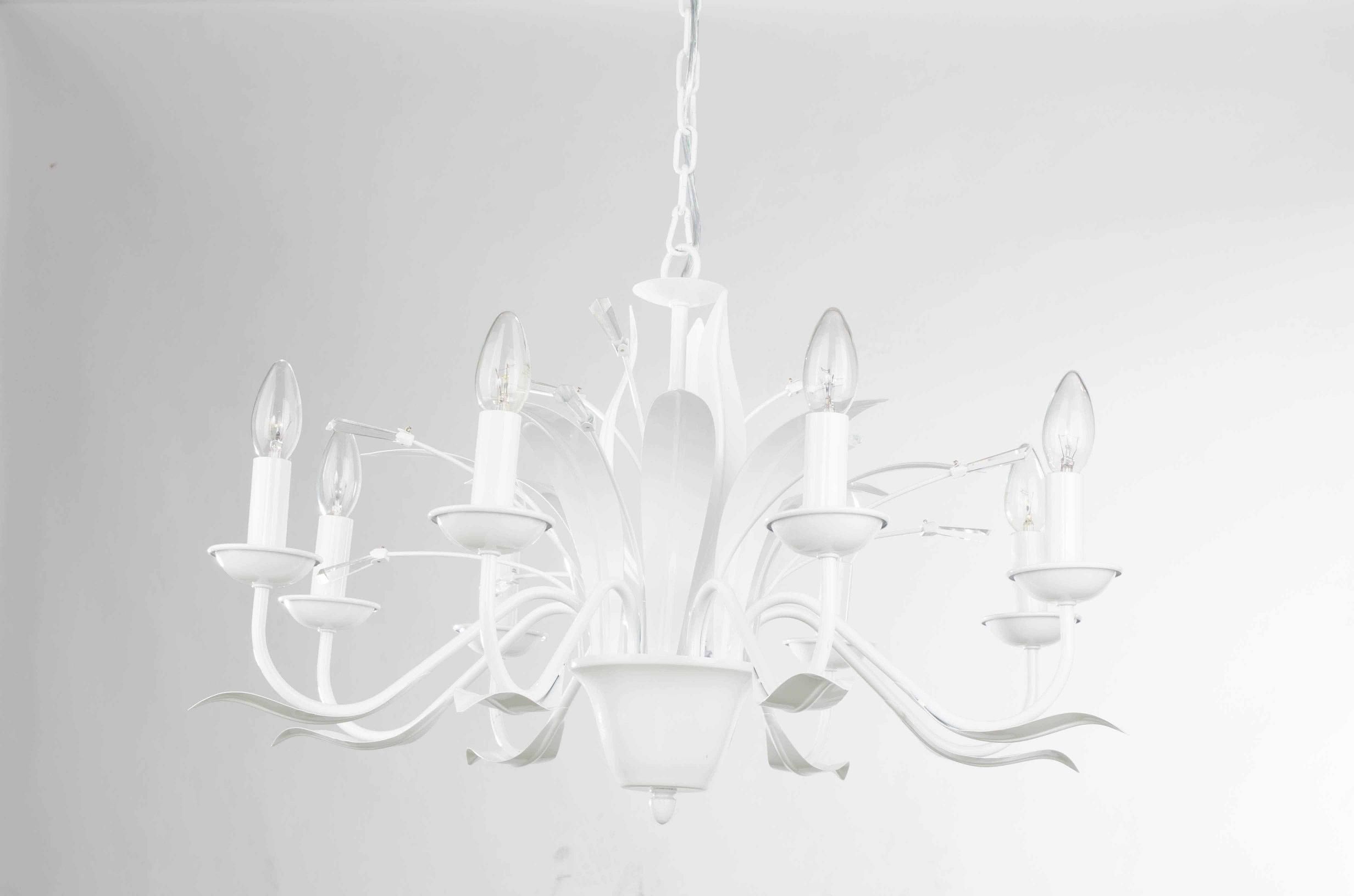 White Color Flower Shape Chandelier Pendnat Light (SD1176/8)