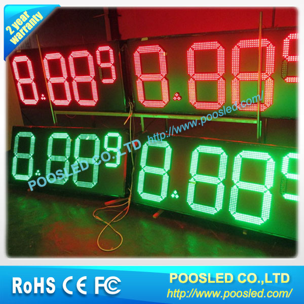 7 Segment LED Gas Price Display