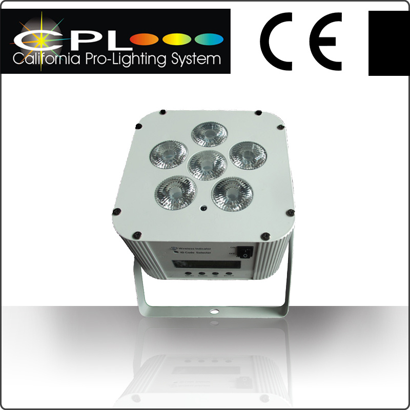 6X12W RGBWA Rechargeable High Performance Enconomy Battery Wireless LED PAR Light
