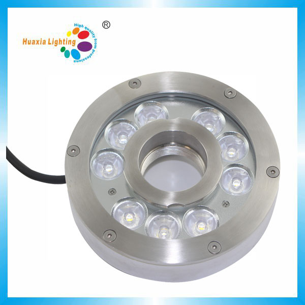 316 Stainless Steel 27W LED Underwater Fountain Waterproof Light