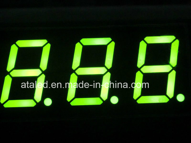 High Brightness High Resolution 3 Digit Seven Segment Electronic Display