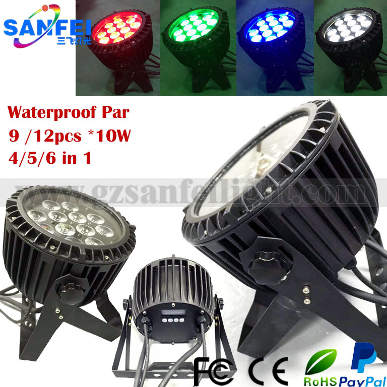 Outdoor Waterproof 9PCS / 12 PCS 4in1 Stage LED PAR
