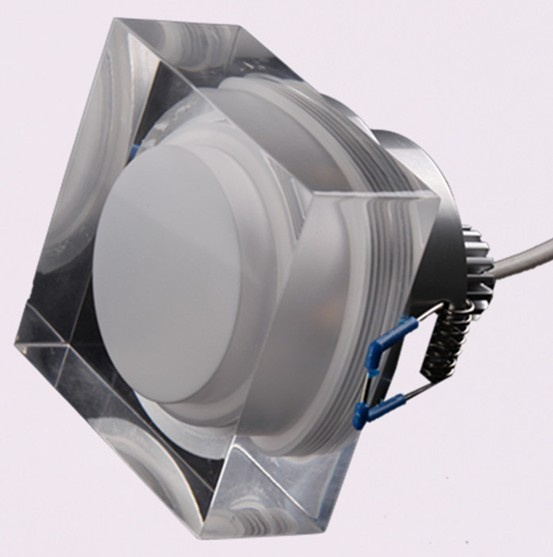 3W LED Acrylic Down Light Square 2 Year Warranty