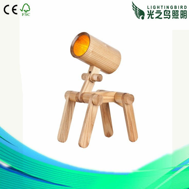 Lightingbird 2014 Children Desk Wood Table Lamp (LBMT-GBQ)