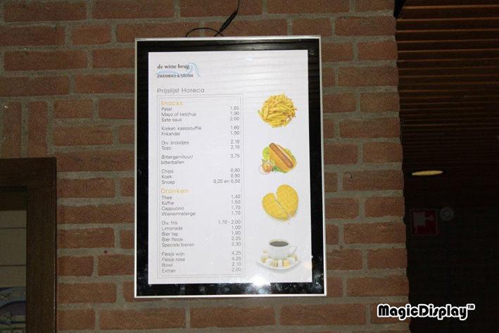 Wall Mounted Aluminum LED Magnetic Light Box