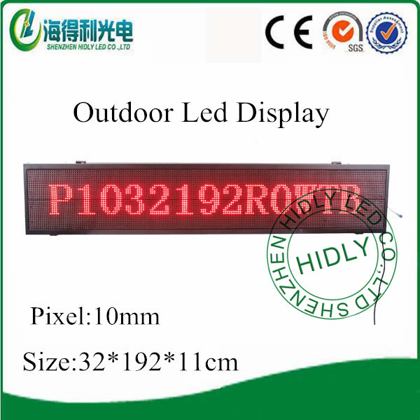 Wholesale Price IP65 Advertising Outdoor WiFi P10 LED Display