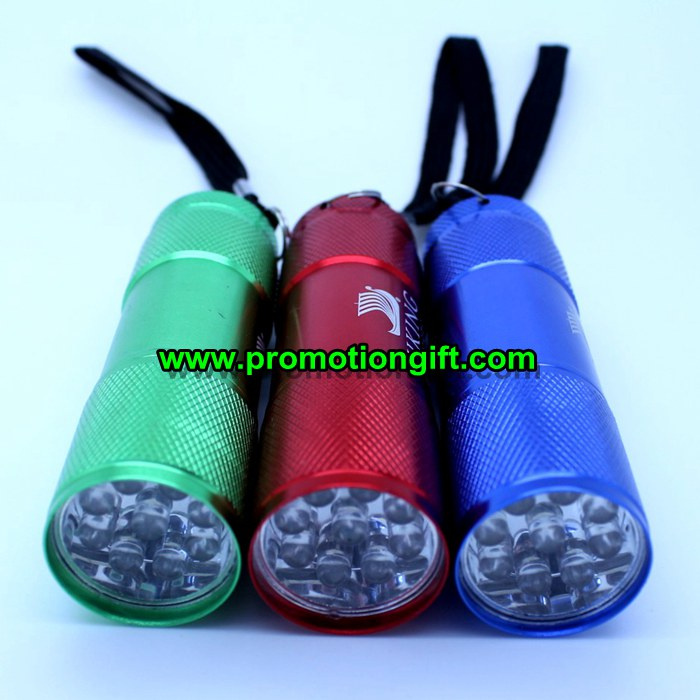 Aluminum 9 LED Flashlight