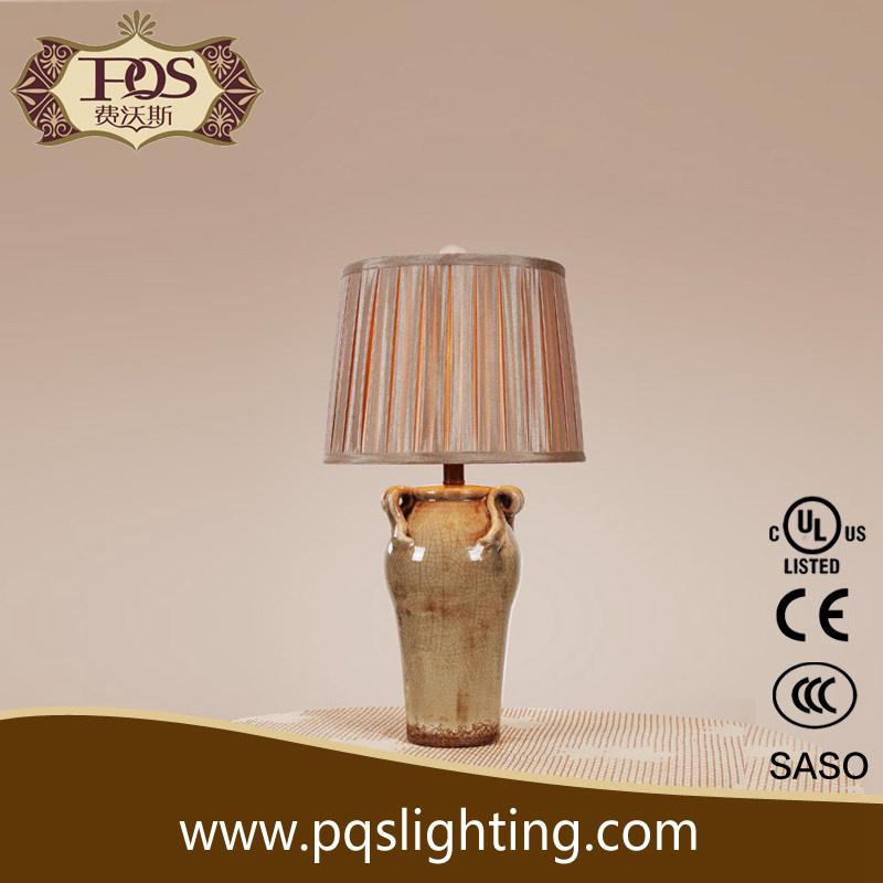 Chinese Brown Vase Ceramic Table Lamp