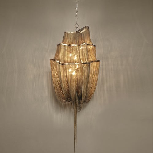 Restaurant Hotel Lustre Project Gold Chain Pendant Lamps (KA106G)