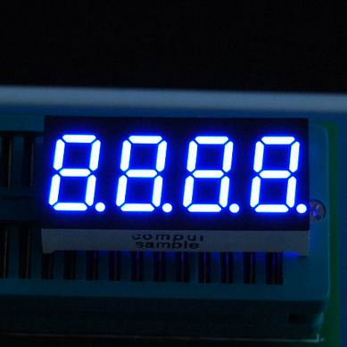 Blue Color Four Digits 7 Segments LED Display