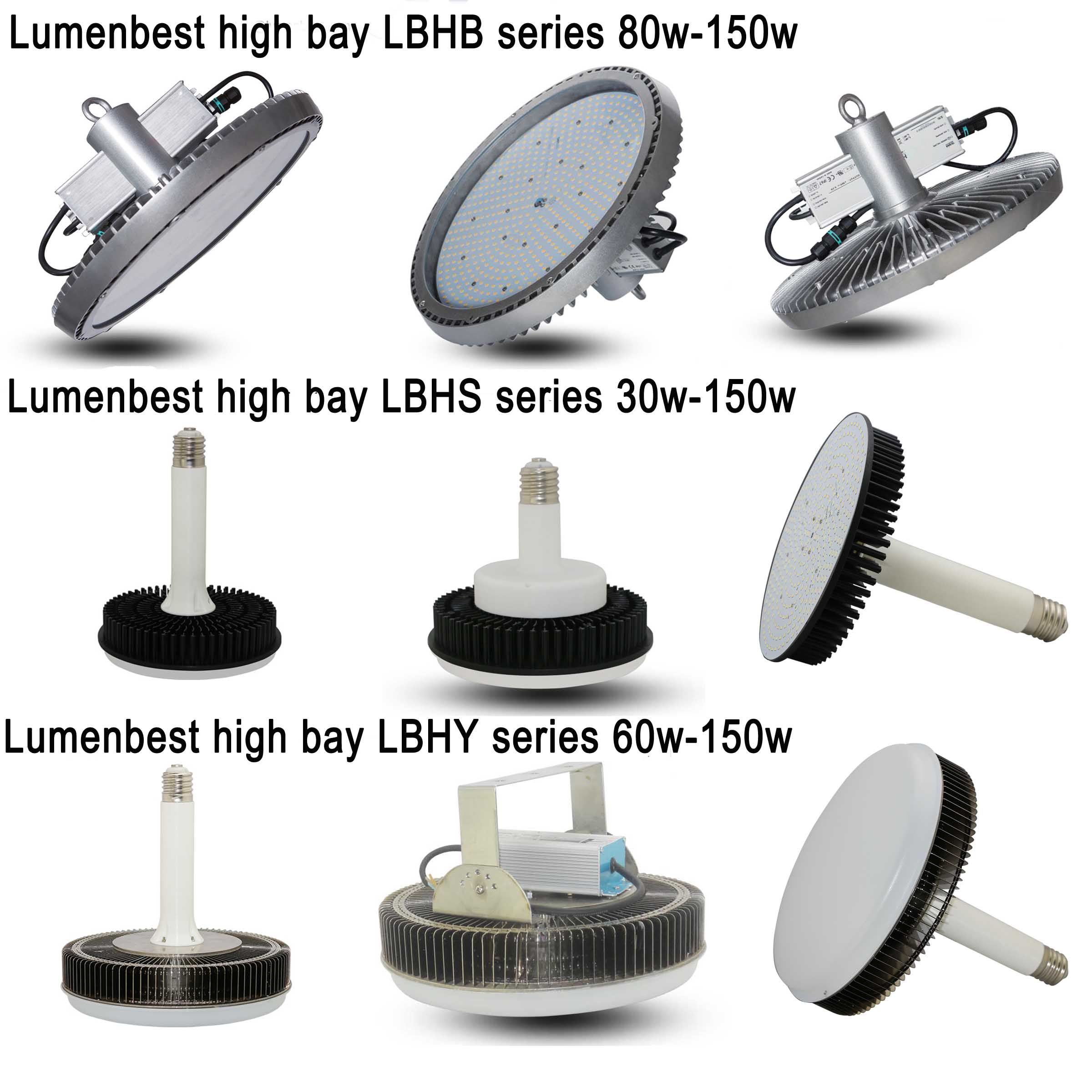 80W 100W Samsung High Power High Bay LED Lights