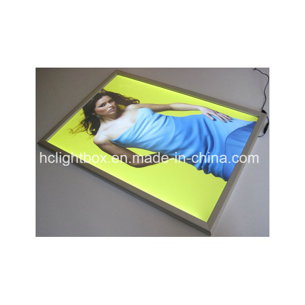 Alimunum Frame Slim LED Light Box with Snap Open