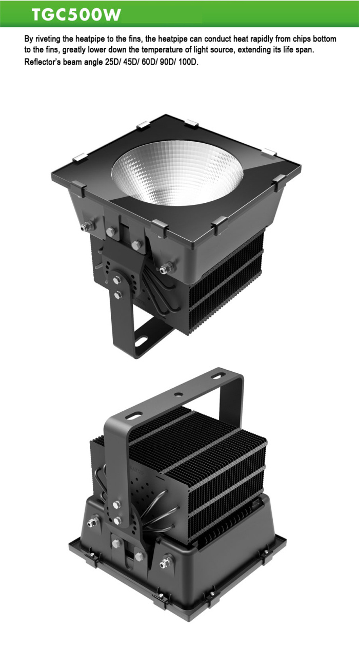 Cooper Heatpipe Design 500W LED High Bay Light with CE RoHS UL