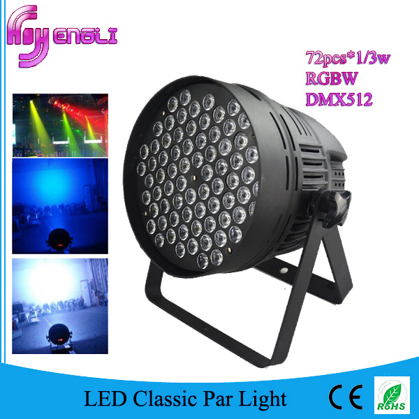 New RGB 72PCS 3watt LED PAR Light for Stage Effect