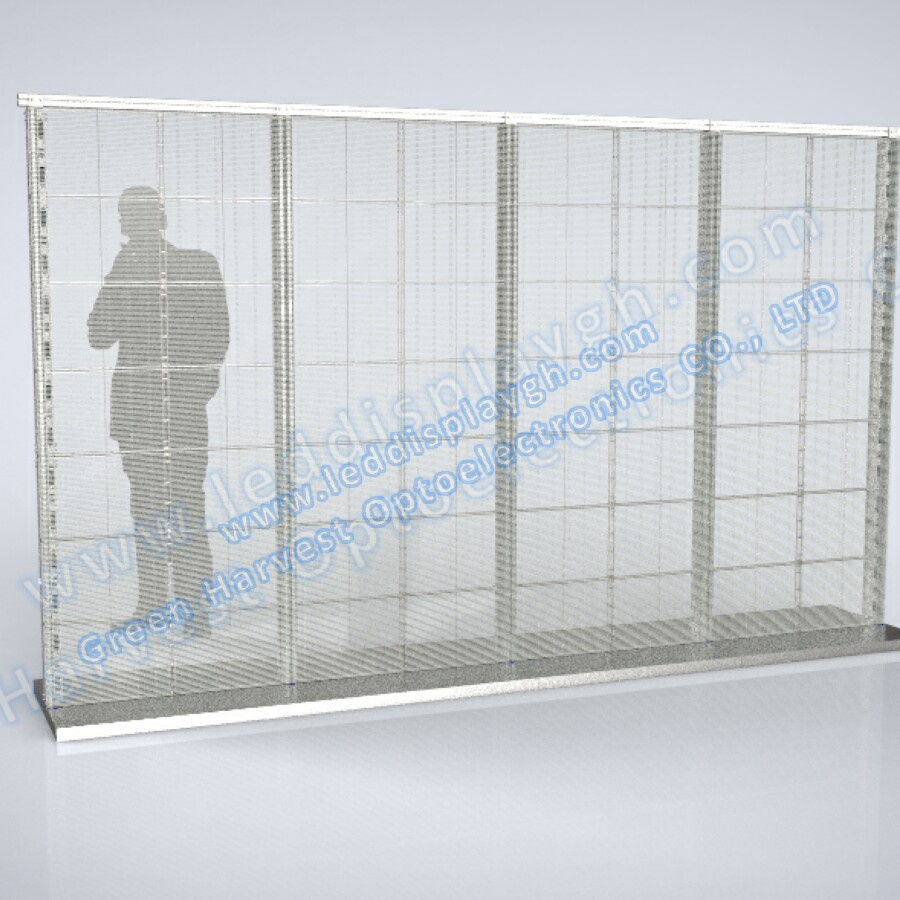 P5 Outdoor Glass LED Display High Transparent LED Display Shop Window LED Display