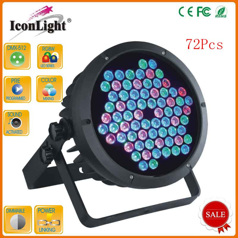 DJ Light LED PAR 72*3W Spotlight RGBW Stage Lighting (ICON-A021A-72*3W)