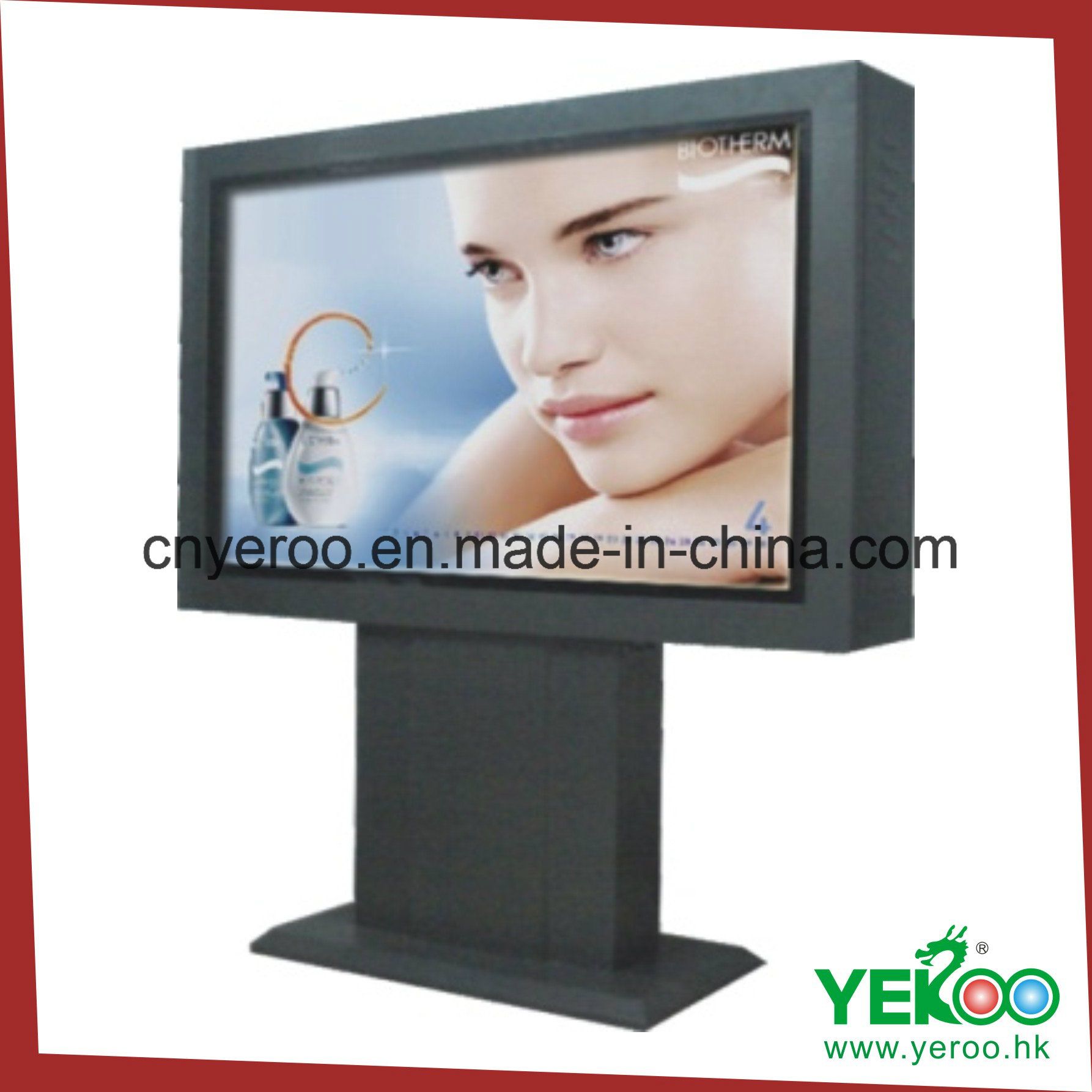 Ground Standing Backlit Advertising Double Sided Street Mupi Light Box