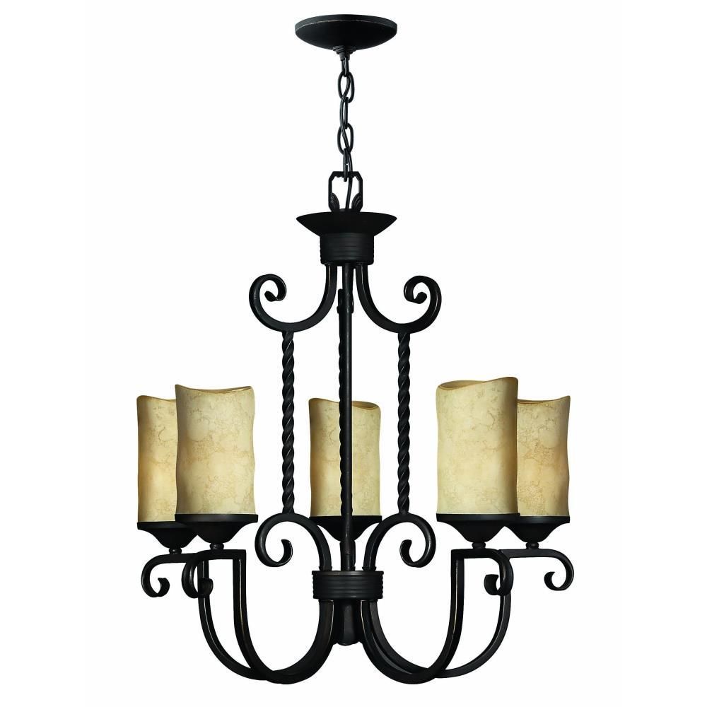 5 Light Oil Rubbed Bronze Finish Chandelier -CH210-5-Orb