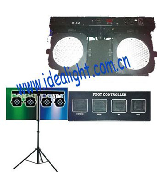 580PCS 10mm LED Stage Lighting Flat PAR Set