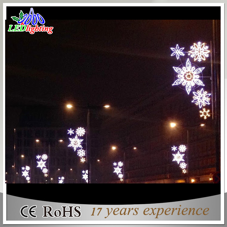 Party Decoration LED Street Motif Decoration Pole Yellow Light