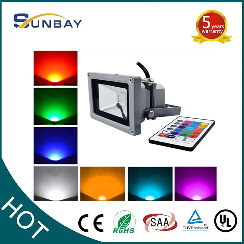 IP65 Outdoor LED Flood Light 100W, AC85-265V RGB LED Flood Light with Sensor