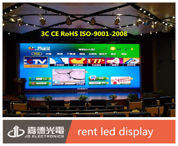 Indoor P4 X Video LED Wall Display