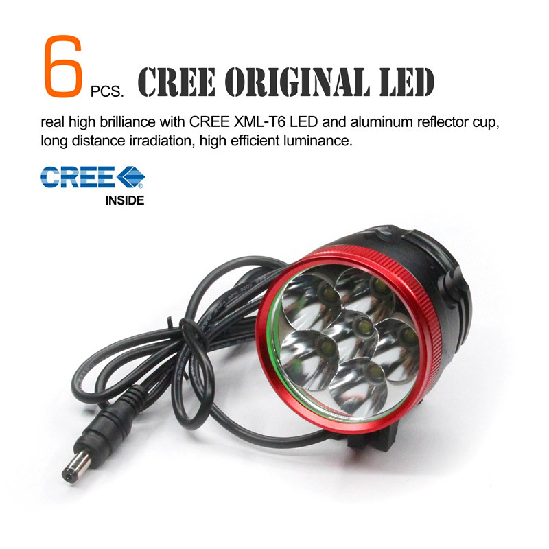 Easily Installed Bike Light with 6 PCS CREE LEDs From China on Sales