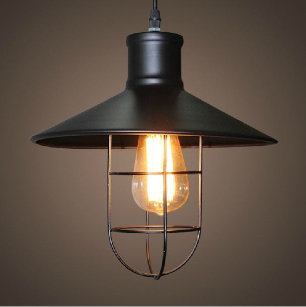 Vintage Factory Industrial Hanging Chandelier